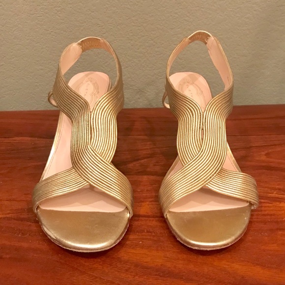 Elie Tahari Shoes - Elie Tahari Gold Dress Heels